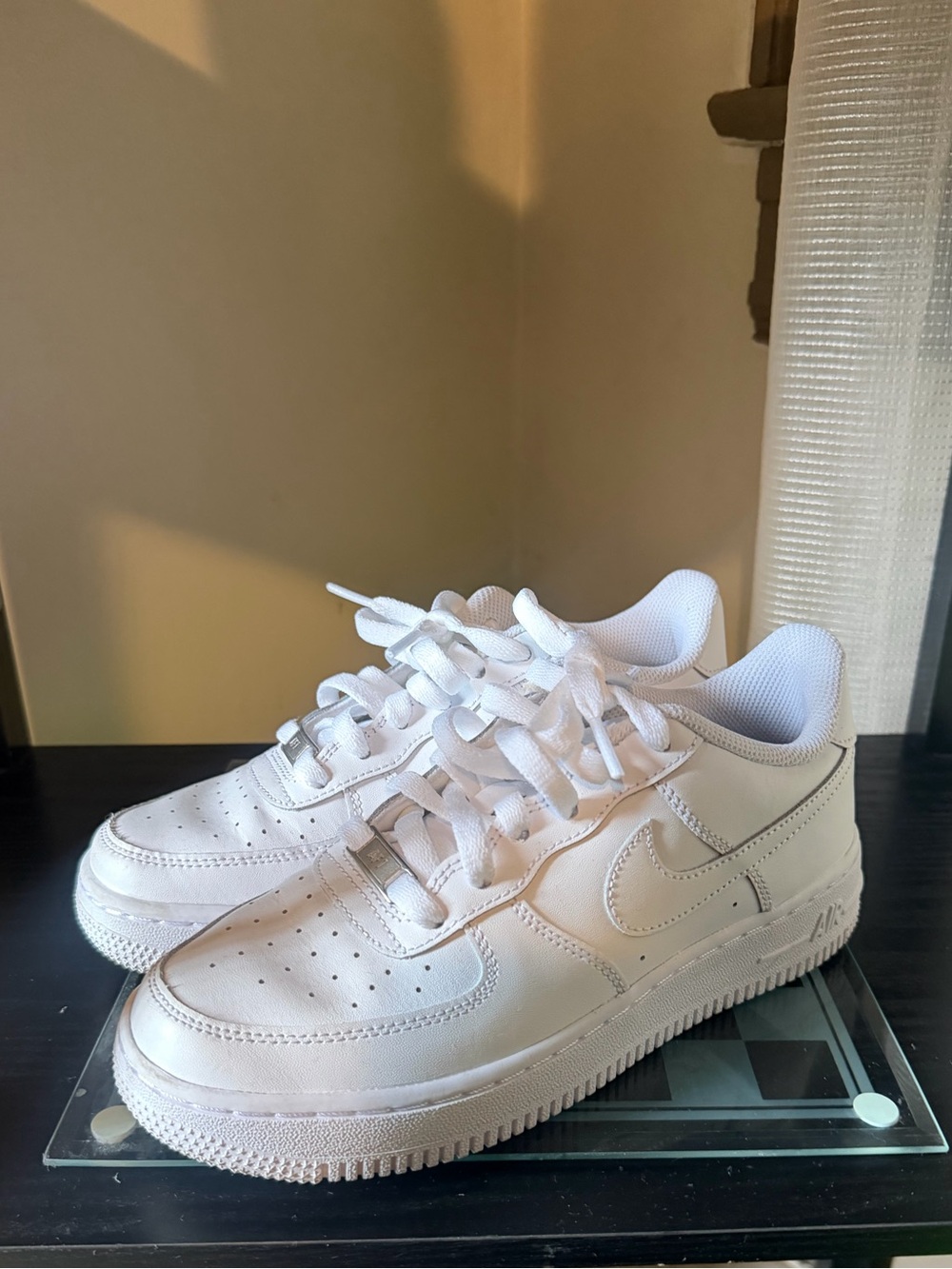 Nike Kids All-White Low-Top Sneakers